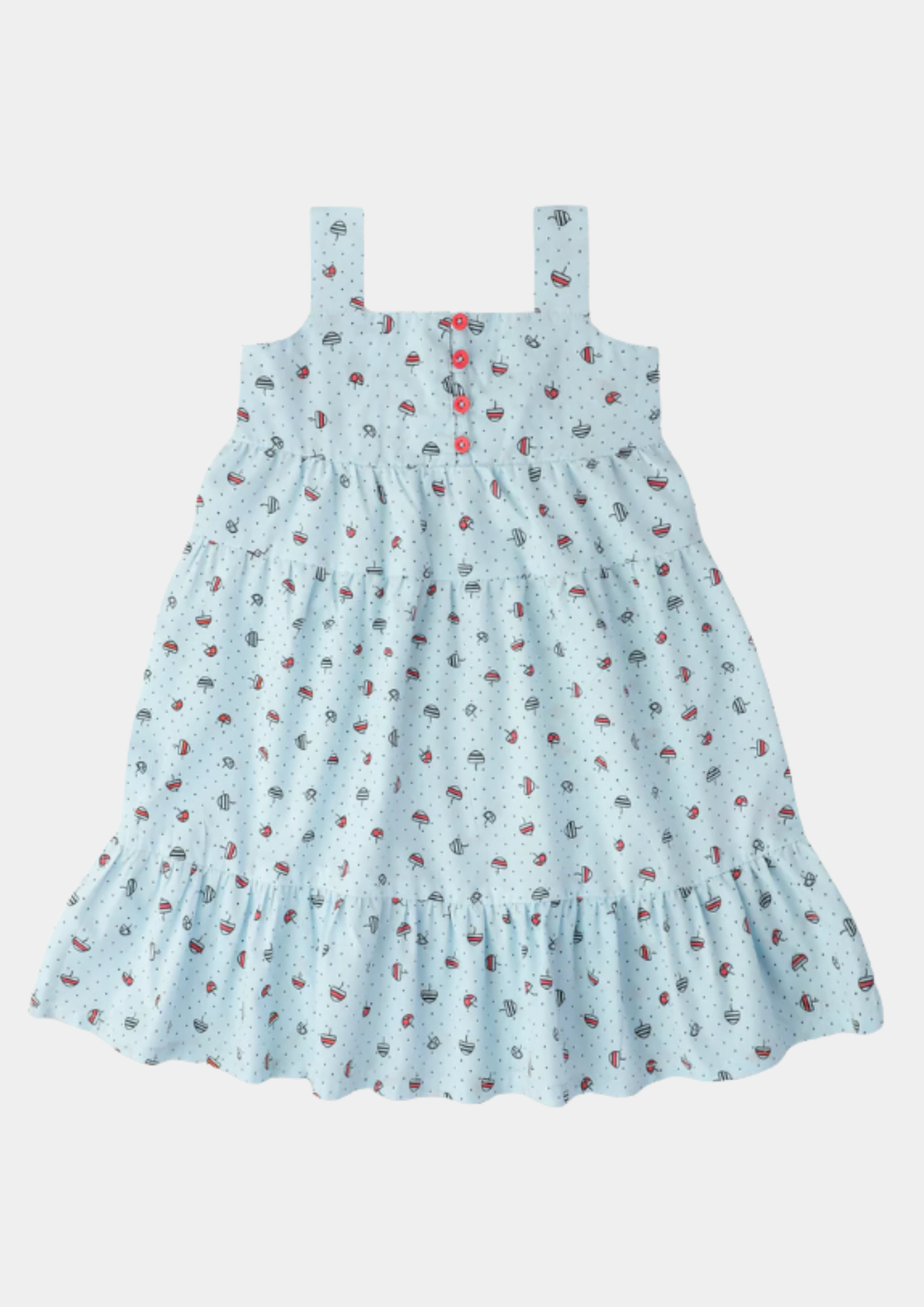 Sky Blue Print Fabric Cotton