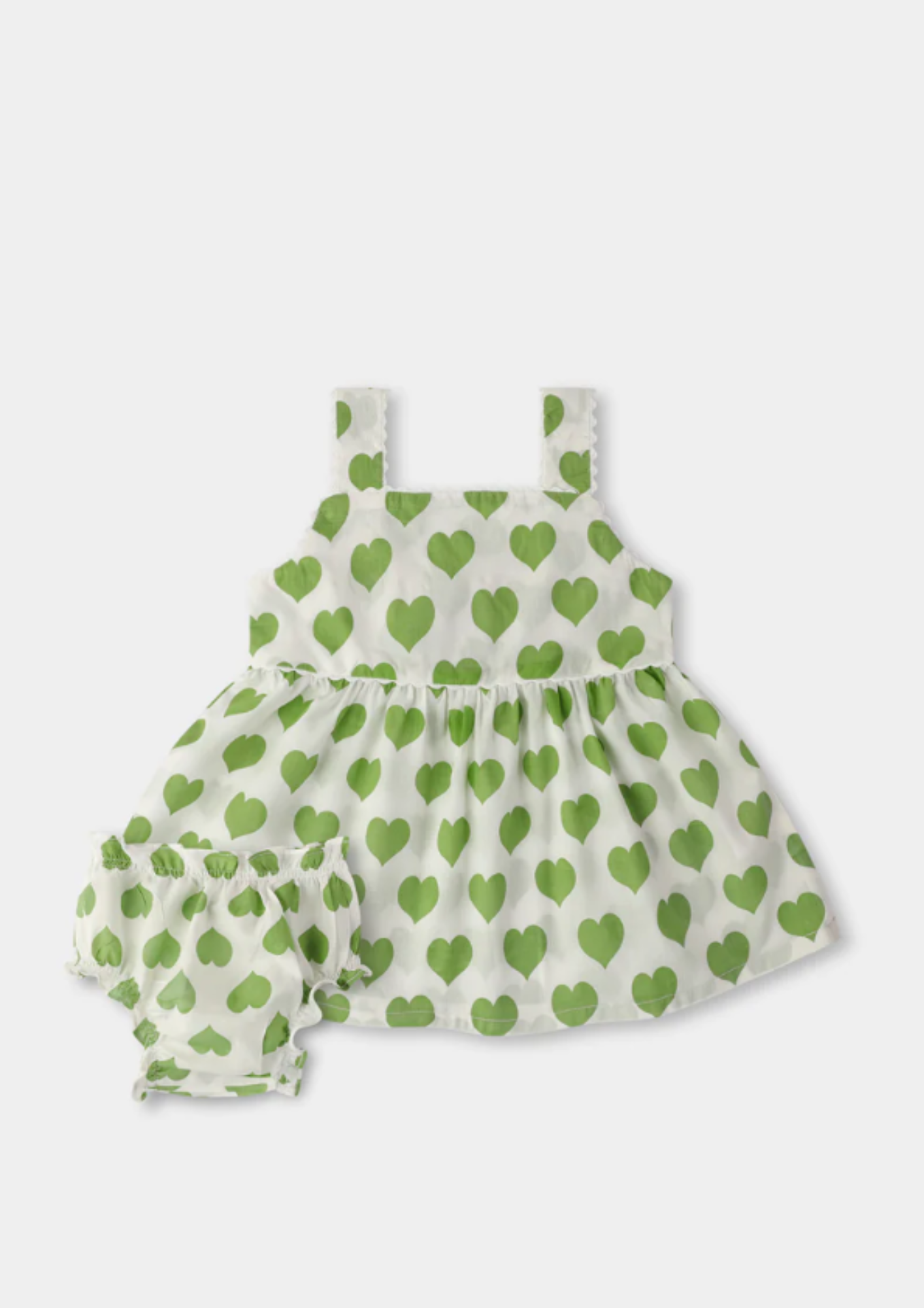 Green Print Fabric Cotton