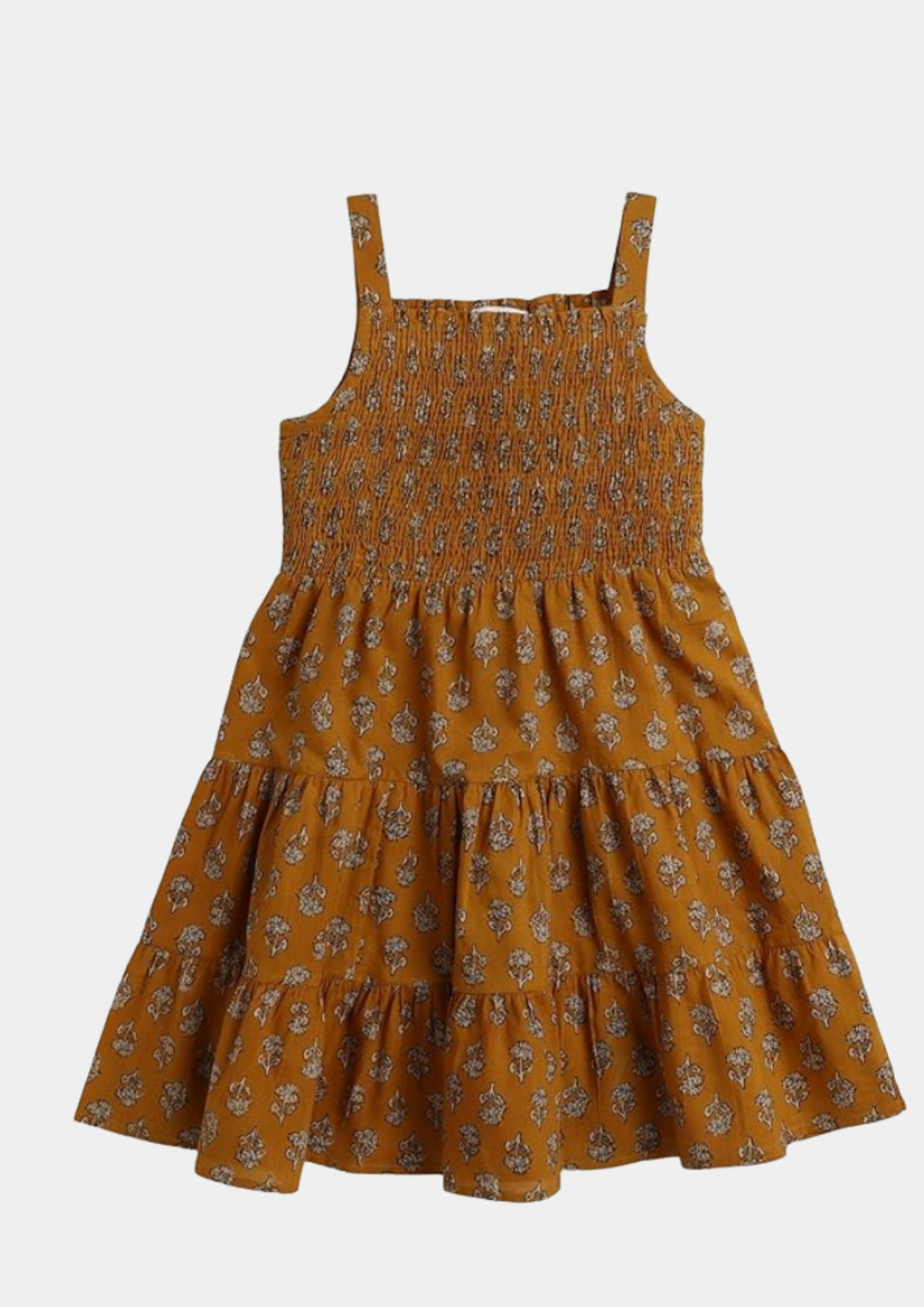 Brown Print Fabric Cotton