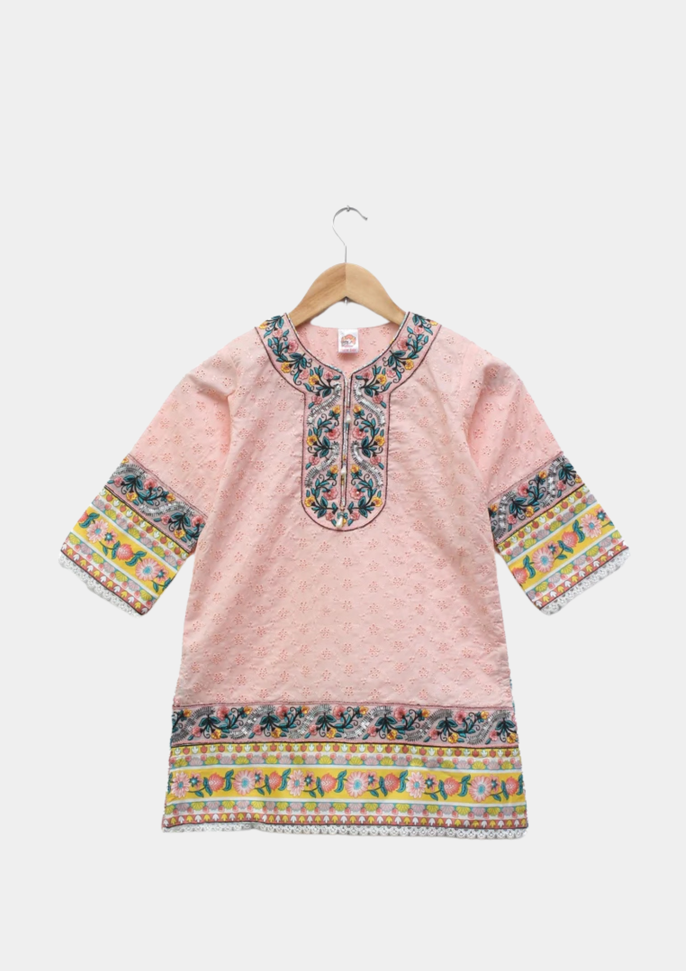 T-Pink Print Fabric Cotton